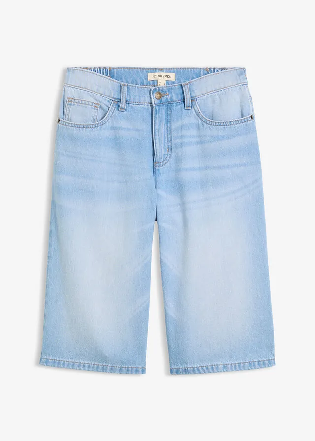 Bermudas vaqueras ligeras mid waist
