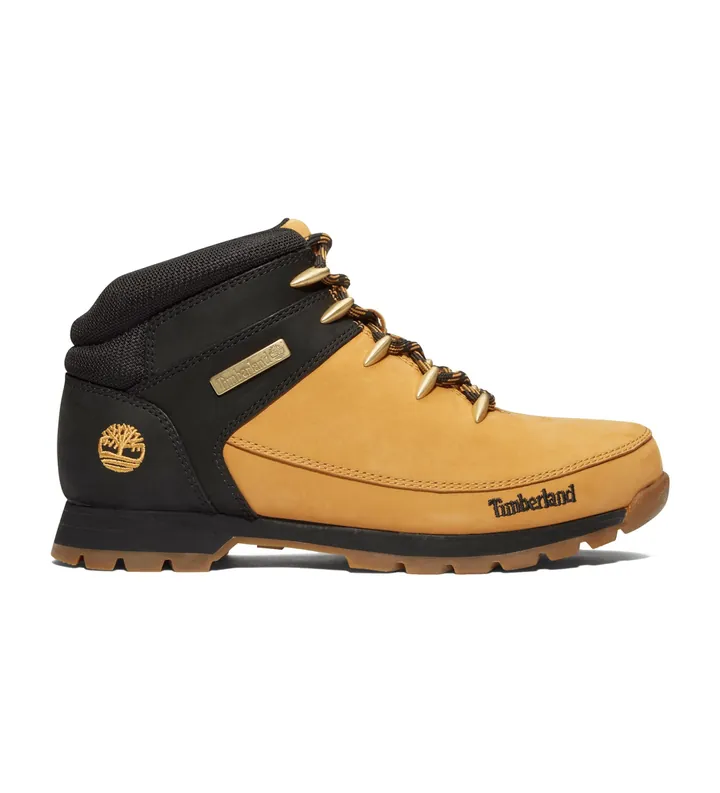 Timberland para hombre. TB0A1NHJ2311 Botas de piel de media caña con cordones Euro Sprint amarillo (40), Plano, Casual, Deportivo, Outdoor