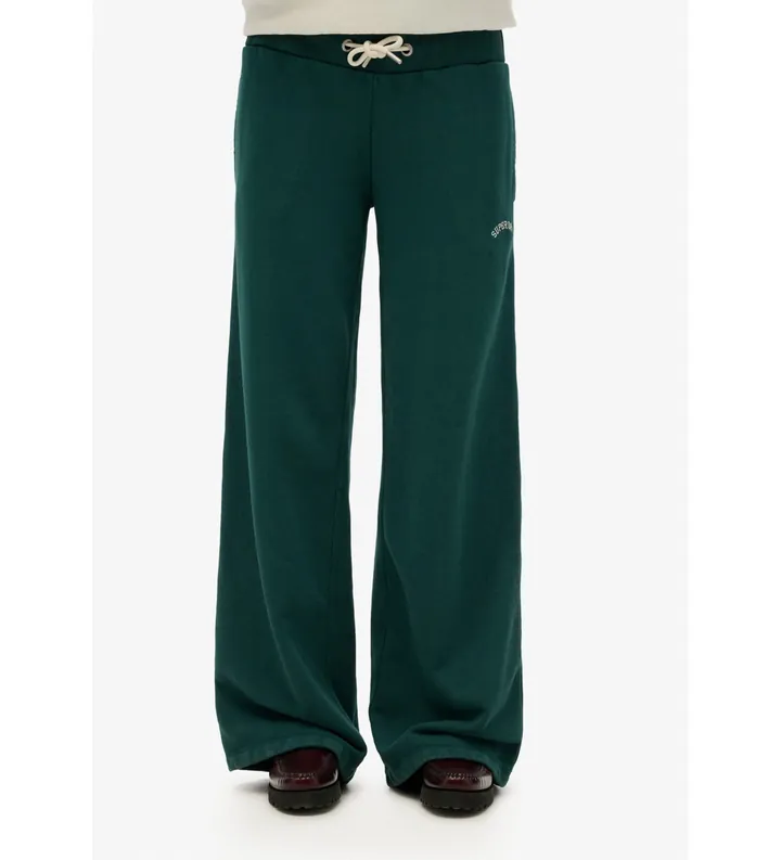Superdry para mujer. W7011185A Pantalón jogger Essential verde (L), Casual, Deportivo, Algodón, Multideporte
