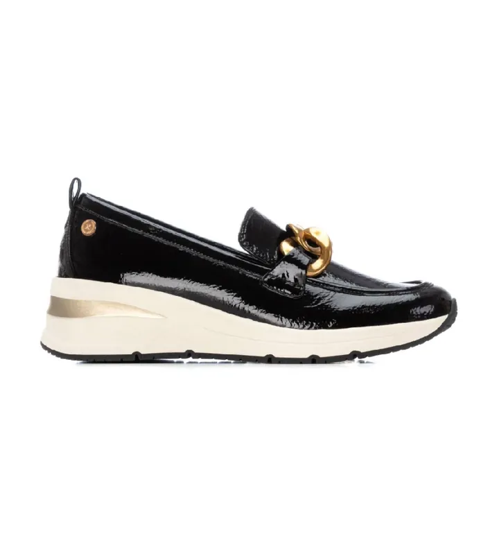 Xti para mujer. 14422401-NEGRO Zapatos 144224 negro (39), 3 a 5cm, Ninguno, Casual, Charol