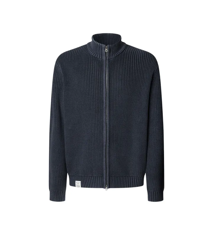 Pepe Jeans para hombre. PM7000004 Cárdigan Parker Zip marino (M), Casual, Algodón