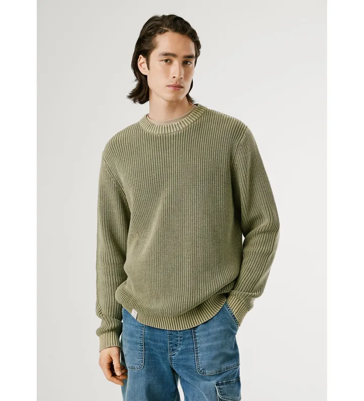 Pepe Jeans para hombre. PM7000022 Jersey Parker verde (M), Casual, Algodón