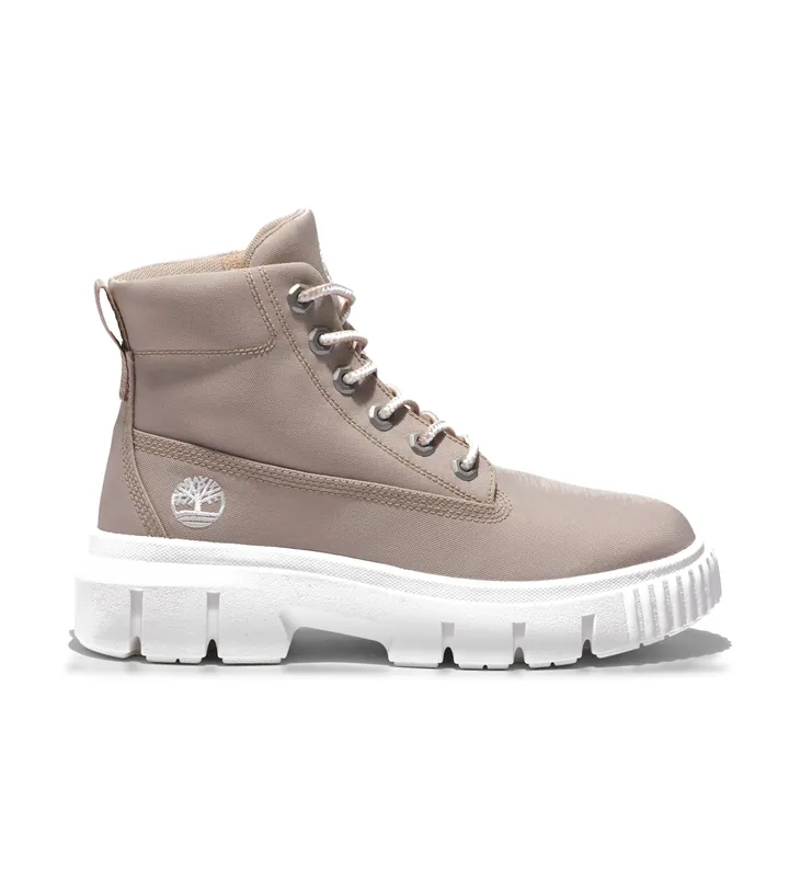 Timberland para mujer. TB0A2JGD2691 Botas de caña media con cordones Greyfield taupe (38 W), Plano, Casual