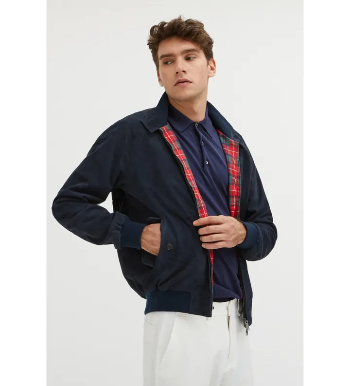 Baracuta para hombre. BRCPS0939UT2623 Chaqueta de Piel G9 marino (L), Casual