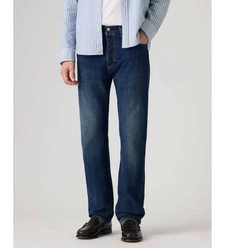 Levi's para hombre. 00501-3895 Vaqueros 501 original azul oscuro (29/32), Casual, Algodón, Denim