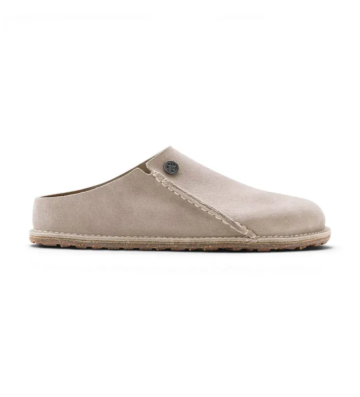 Birkenstock para hombre. 1021319 Zapatillas de Piel Zermatt Premium (Ajuste Regular) beige (42), Plano, Ante, Ninguno, Homewear