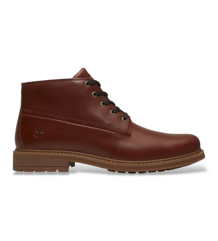 Timberland para hombre. TB0A5SRXEM61 Botines de Piel Chukka Stormbucks marrón (39.5), Plano, Cordones, Casual, Clásico