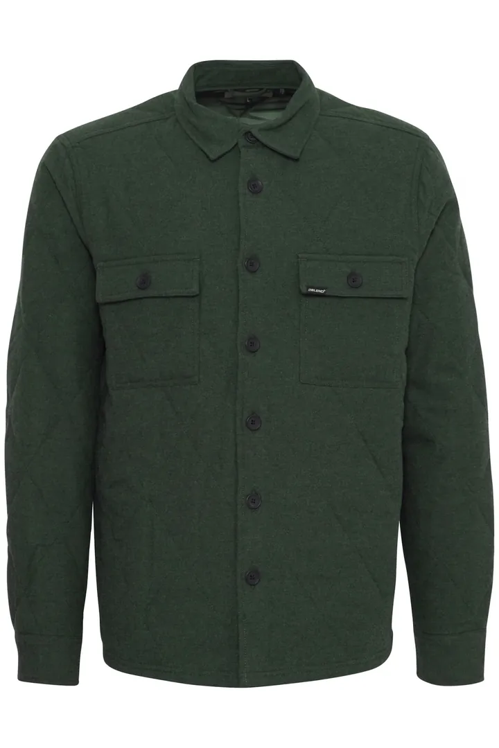 BLEND Chaqueta de entretiempo verde oscuro