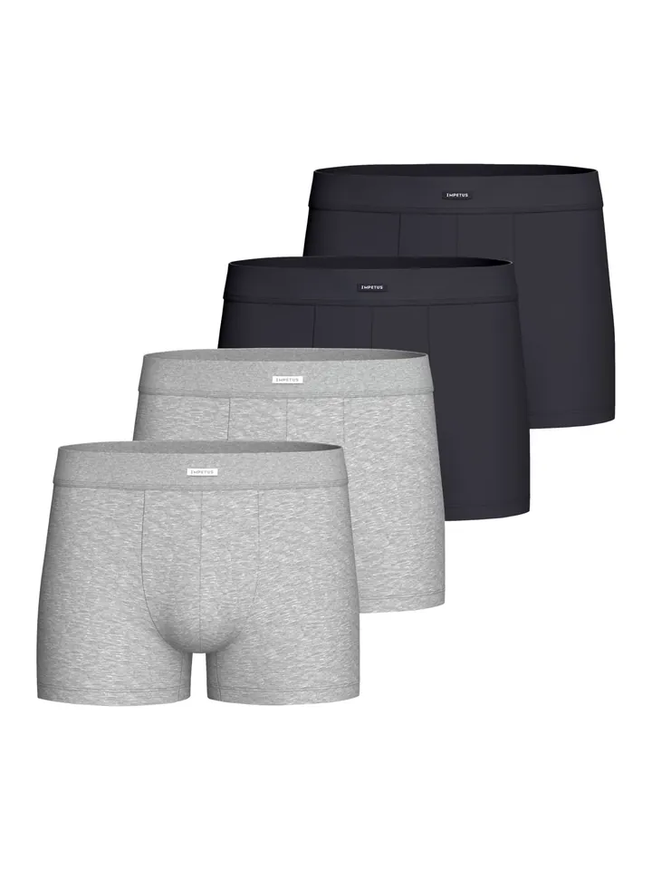 IMPETUS Calzoncillo boxer  gris moteado / negro