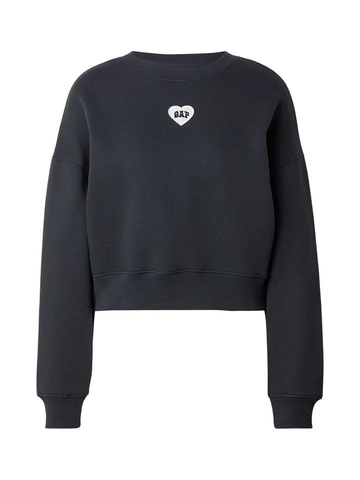 GAP Sudadera  negro / blanco
