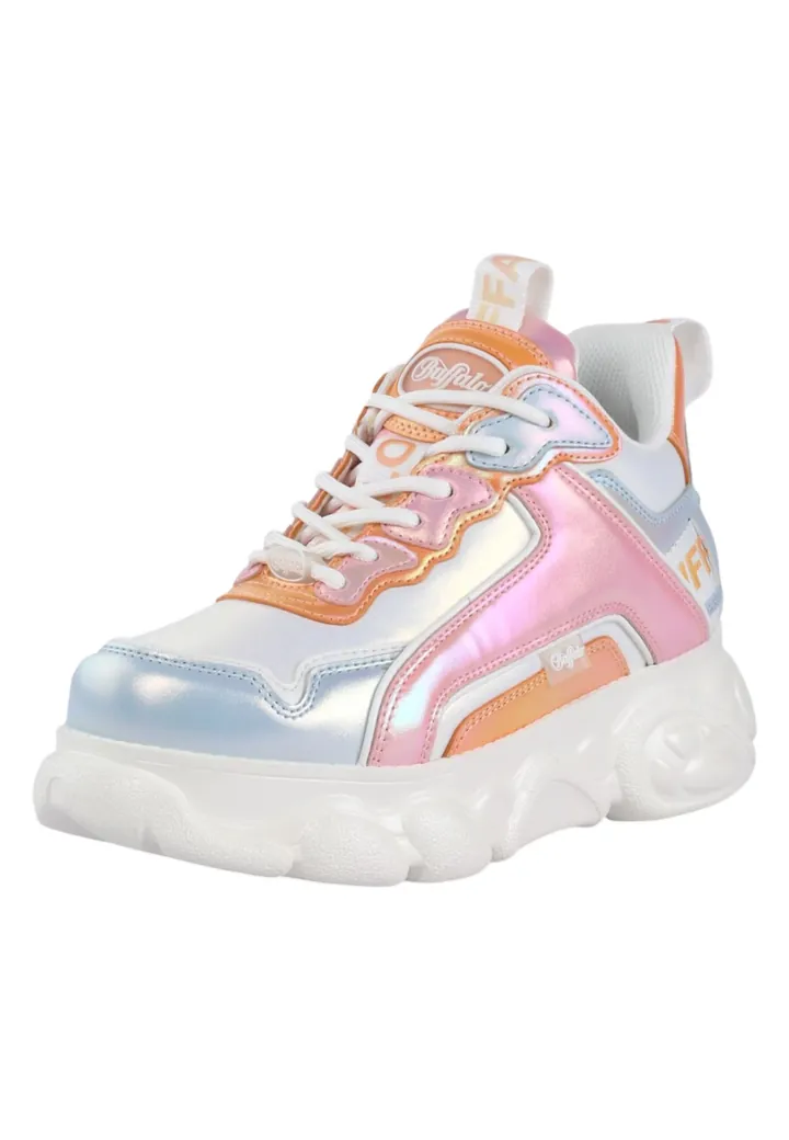 BUFFALO Zapatillas deportivas bajas 'CLD Chai' azul pastel / naranja / rosa / offwhite