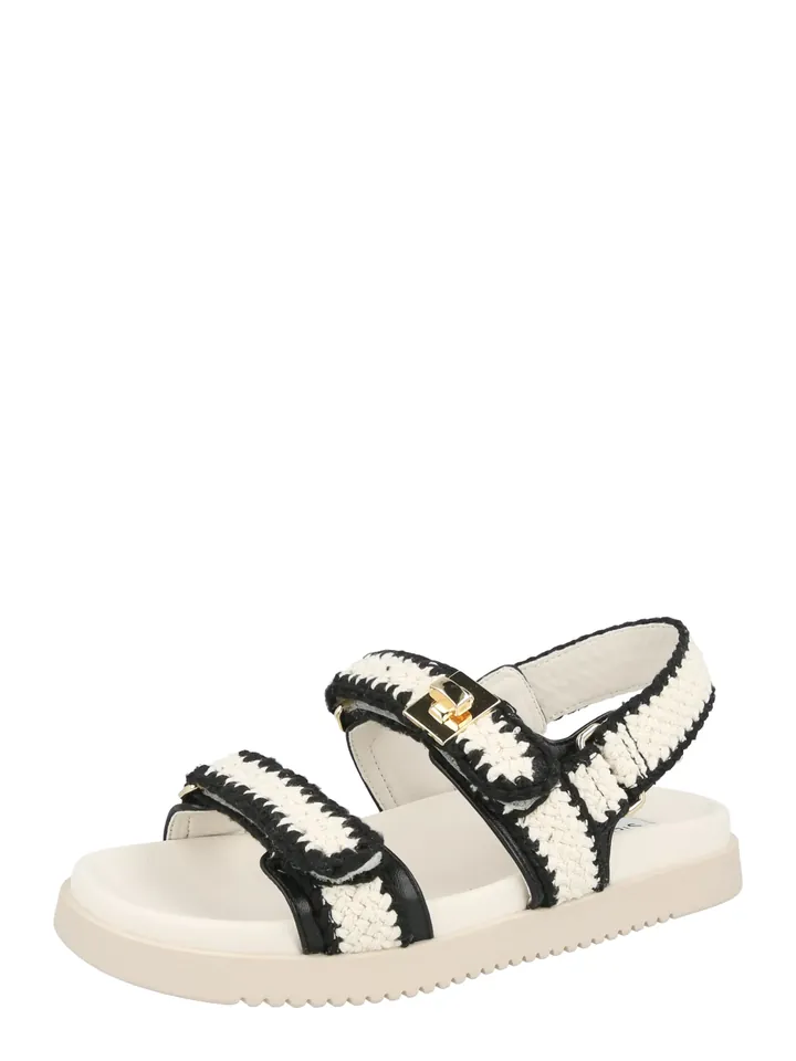 STEVE MADDEN Sandalias 'Mona' negro / blanco