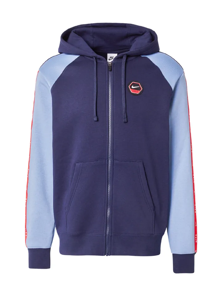 Nike Sportswear Sudadera con cremallera  navy / azul claro / rojo