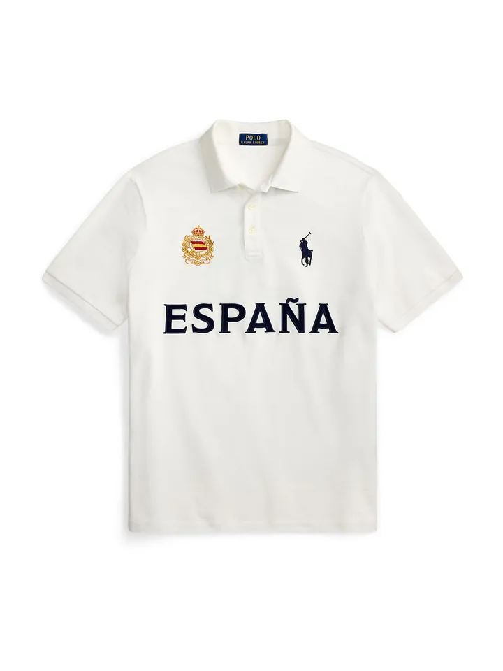 Polo Ralph Lauren Camiseta dorado / negro / blanco