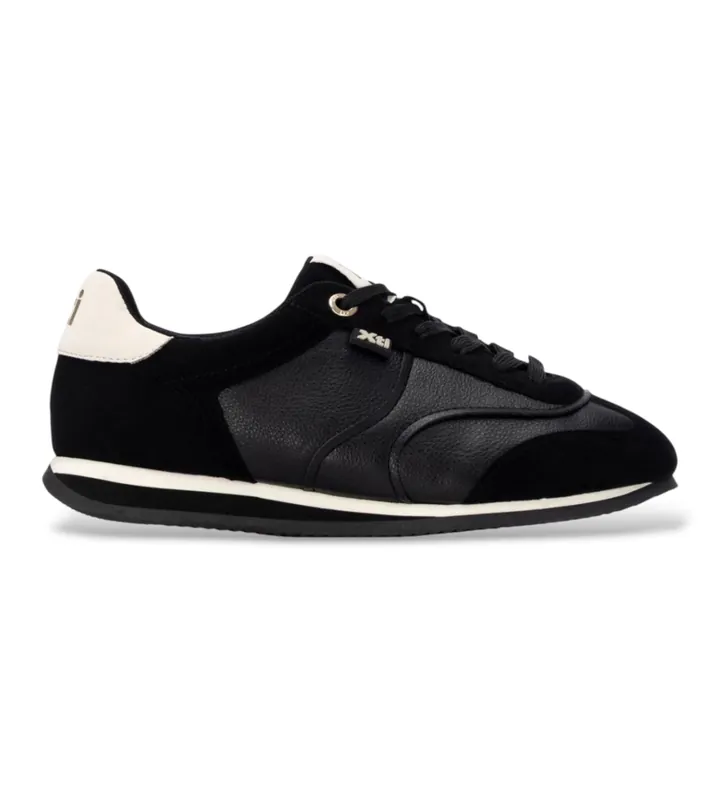 Xti para mujer. 14615002-NEGRO Zapatillas 146150 negro (36), Plano, Cordones, Casual