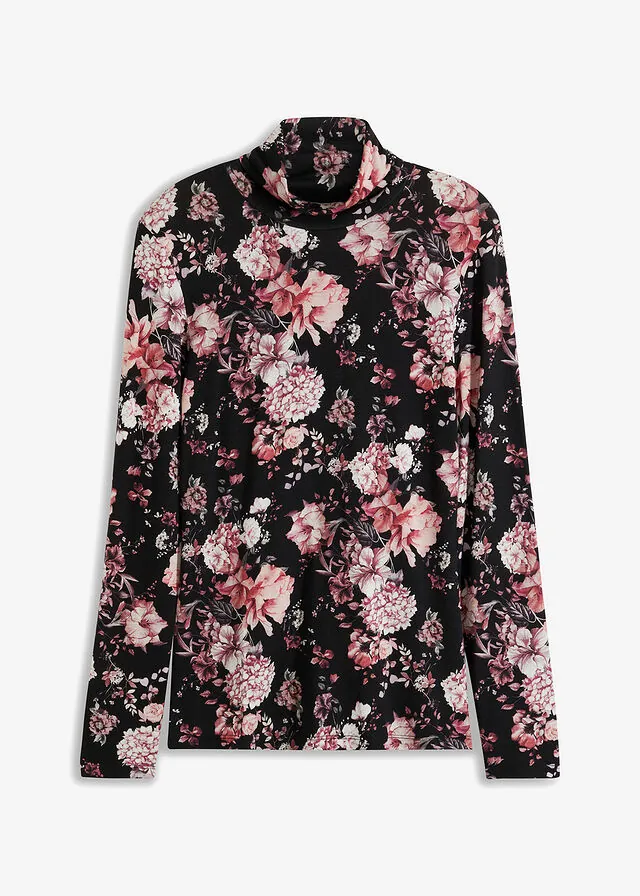 Camiseta de manga larga de suave mezcla de viscosa