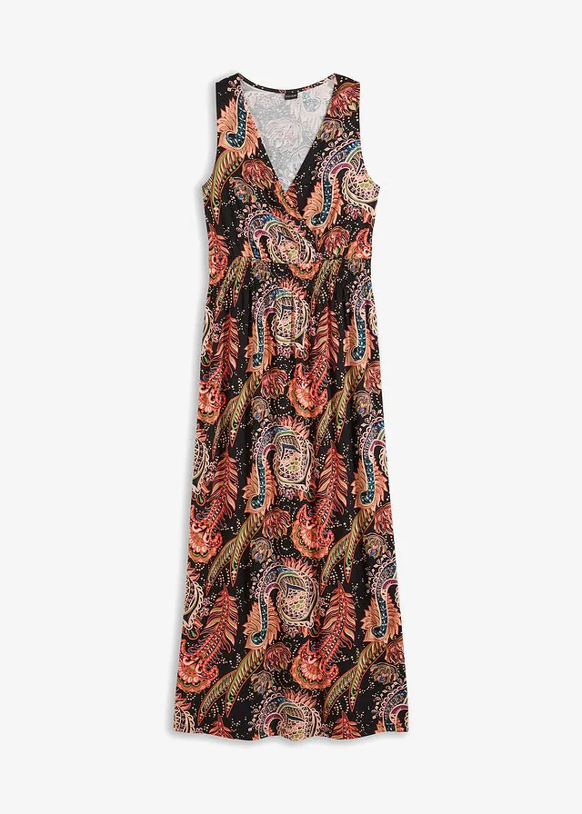 Vestido largo de mezcla de viscosa suave