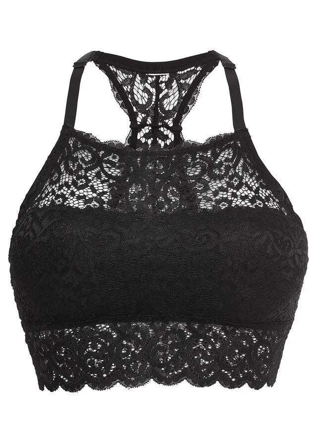 Bustier con encaje elástico