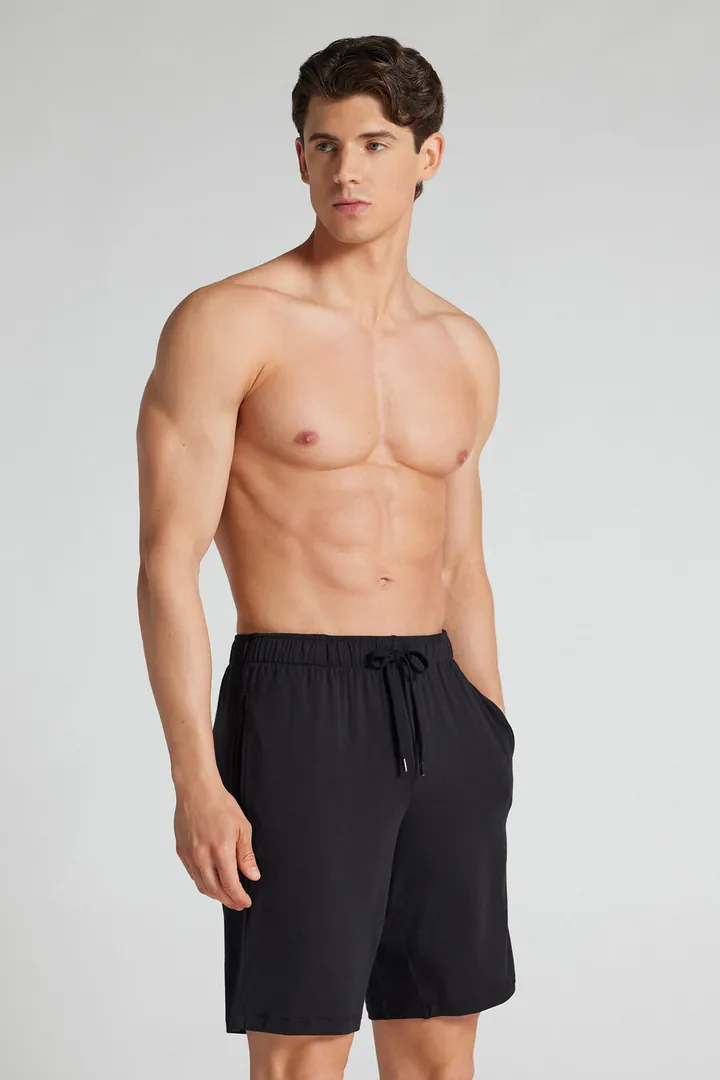 Intimissimi Pantalón Corto de Seda y Modal Hombre Azul Tamaño L