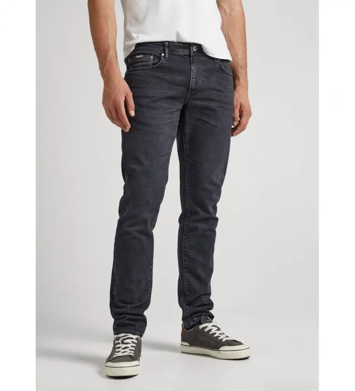 Pepe Jeans para hombre. PM211493YB2 Jeans Stanley negro (30/32), Casual, Algodón, Denim, Sostenible
