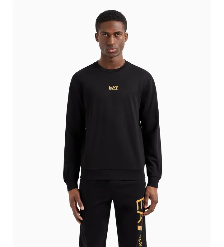EA7 para hombre. 8NPM30_PJVRZ Sudadera Train Core Coft negro (3XL), Casual, Algodón