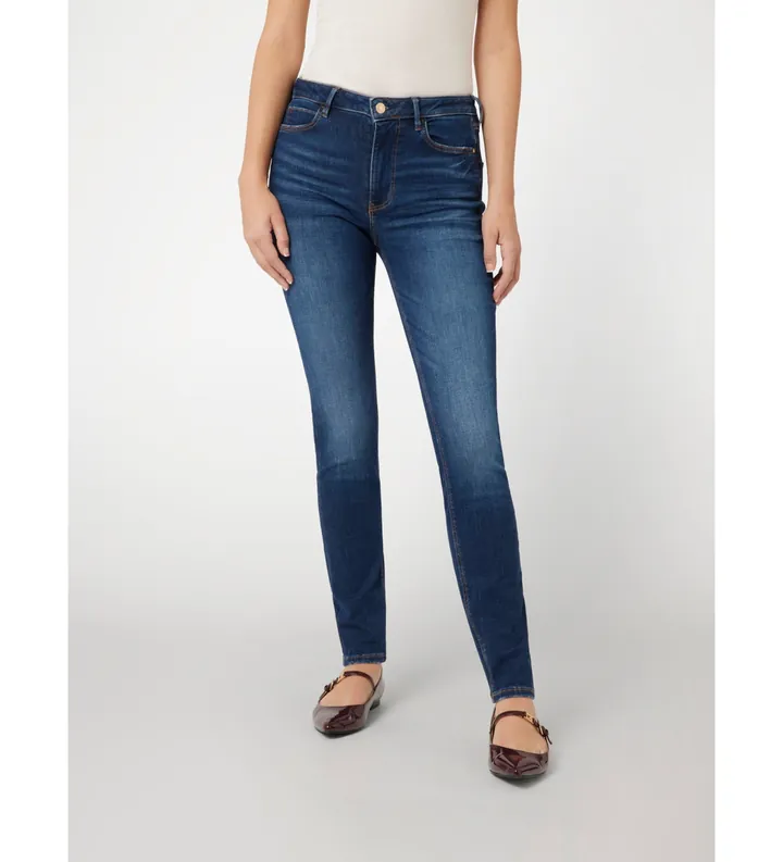 Guess para mujer. W2YA46D4Q03 Jeans skinny 1981 azul (26), Casual, Algodón, Denim
