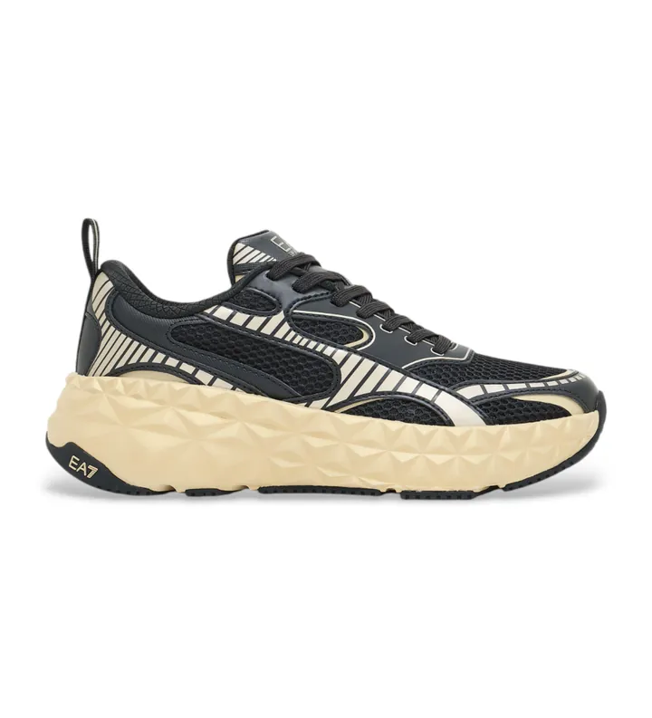 EA7 unisex. X8X238_XK431 Zapatillas Ultimate C2 Kombat Tech negro (35 1/3), Plano, Cordones, Casual, Deportivo, Multideporte
