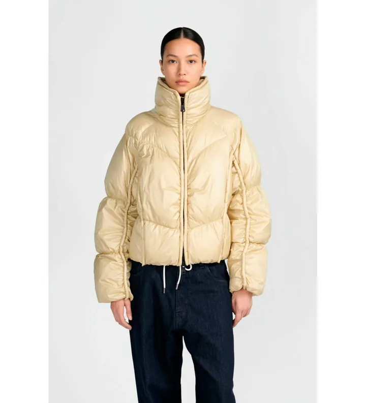 Canadian Classics para mujer. CN.G225431W Abrigo Camille mid amarillo (M), Casual, Nylon