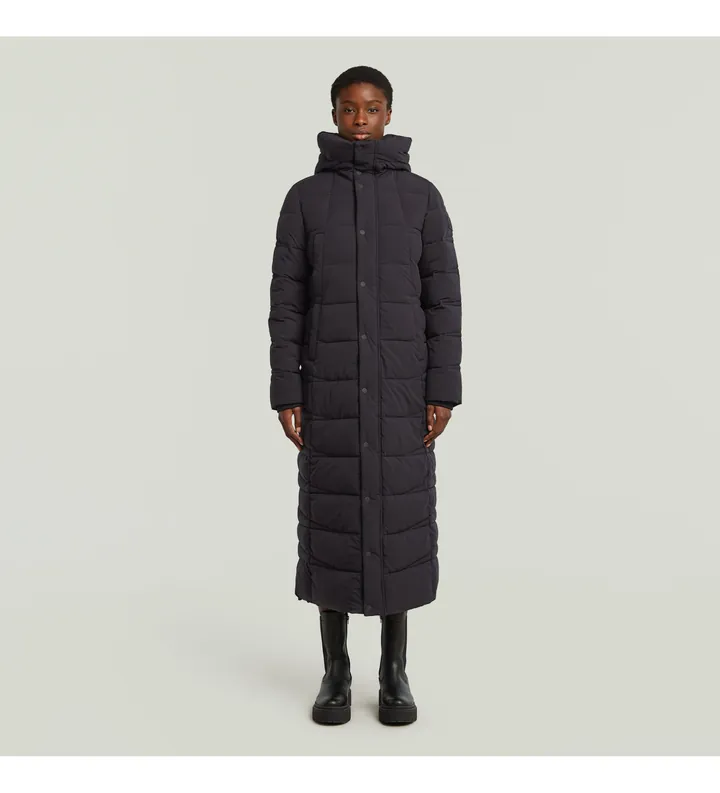 G-Star para mujer. D26963-D518-6484 Abrigo Whistler long puffer negro (L), Casual, Algodón