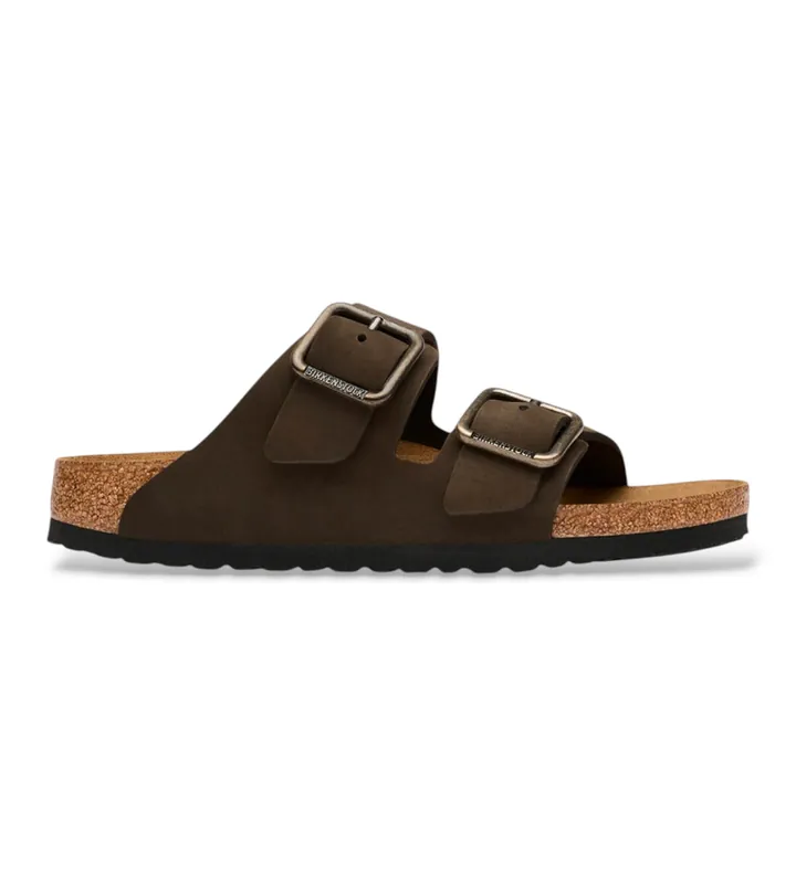 Birkenstock para hombre. 1032761 Sandalias de Piel Arizona Wire Buckle (Ajuste Regular) marrón (41), Plano, Nobuck, Ninguno, Casual