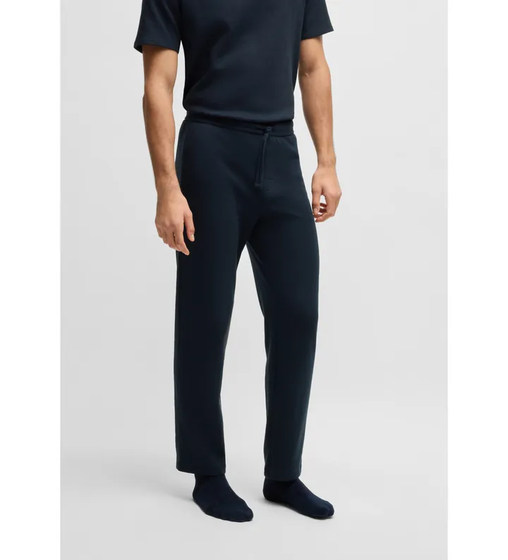 BOSS para hombre. 50535877 Pantalón Waffle marino (L), Homewear, Algodón