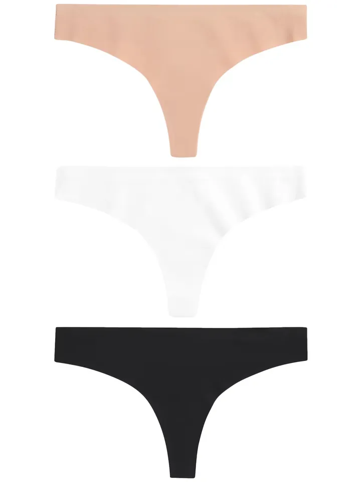 Next Tanga  beige / rojo vino / negro