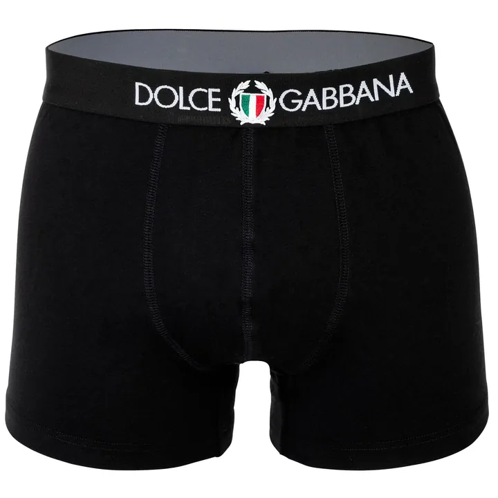 DOLCE & GABBANA Calzoncillo boxer negro / blanco