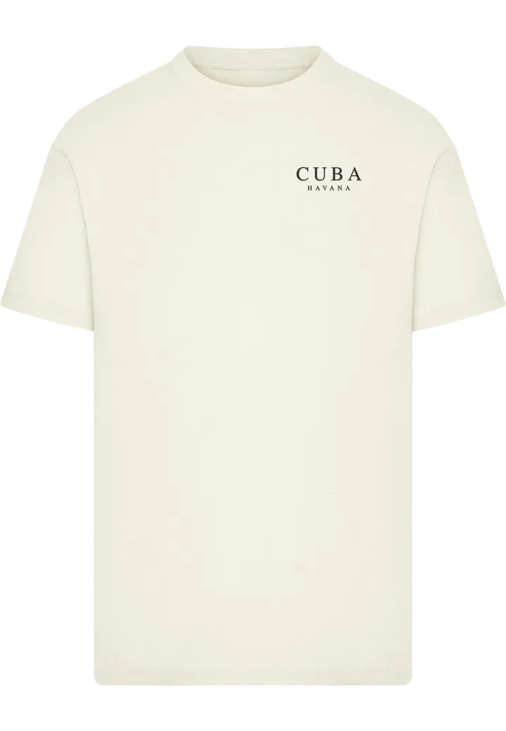 Mister Tee Camiseta 'Summer Stay' crema / negro