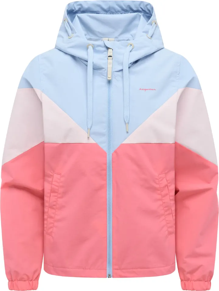 Ragwear Chaqueta funcional 'Rochele' azul claro / rosa / frambuesa