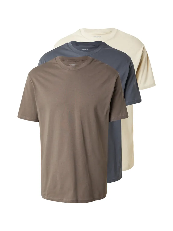 Mavi Camiseta crema / chocolate / gris oscuro