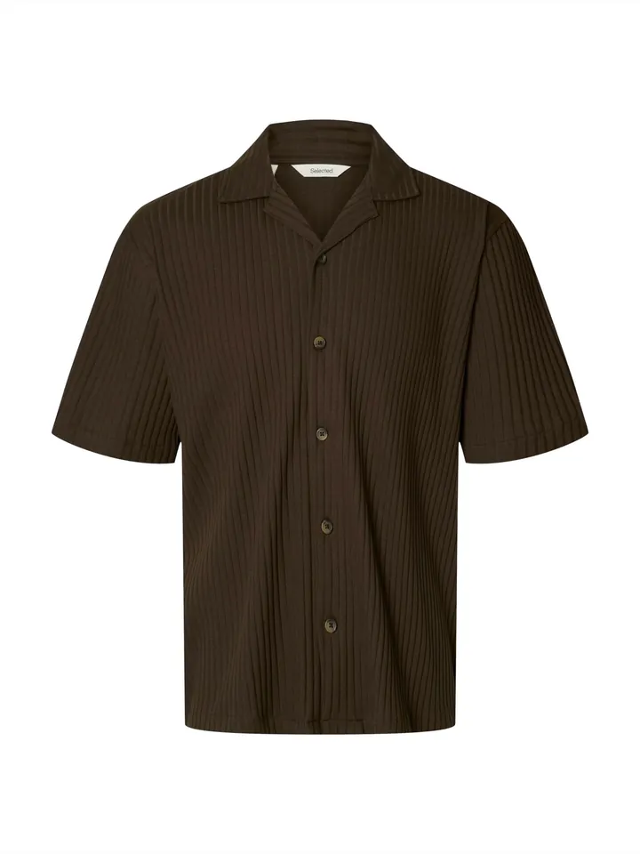 SELECTED Camisa 'SLMSIMON' chocolate