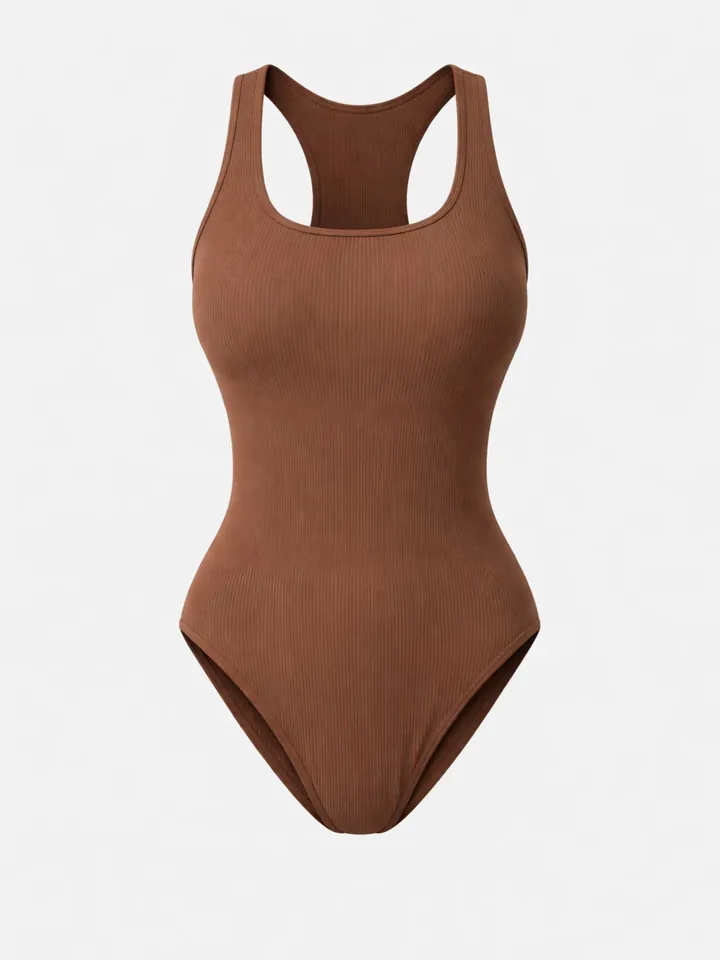 LEAFLETIC Body 'Leafletic Women’s Bodysuit' marrón