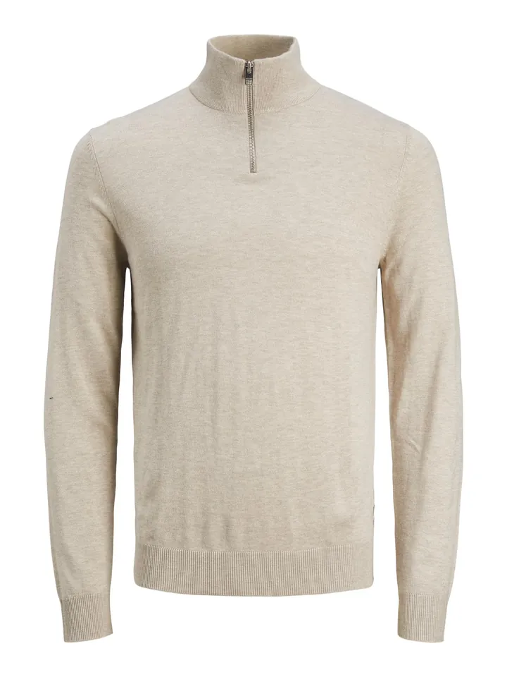 JACK & JONES Jersey 'JJEmil'  beige moteado