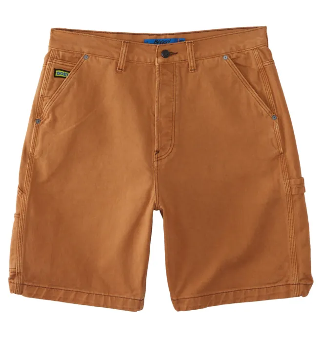 Carpenter Baggy Rbo - Short denim tipo carpintero Marrón hombre