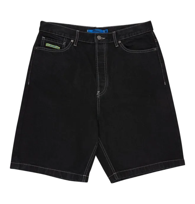 Baggy - Short Vaquero Negro Hombre