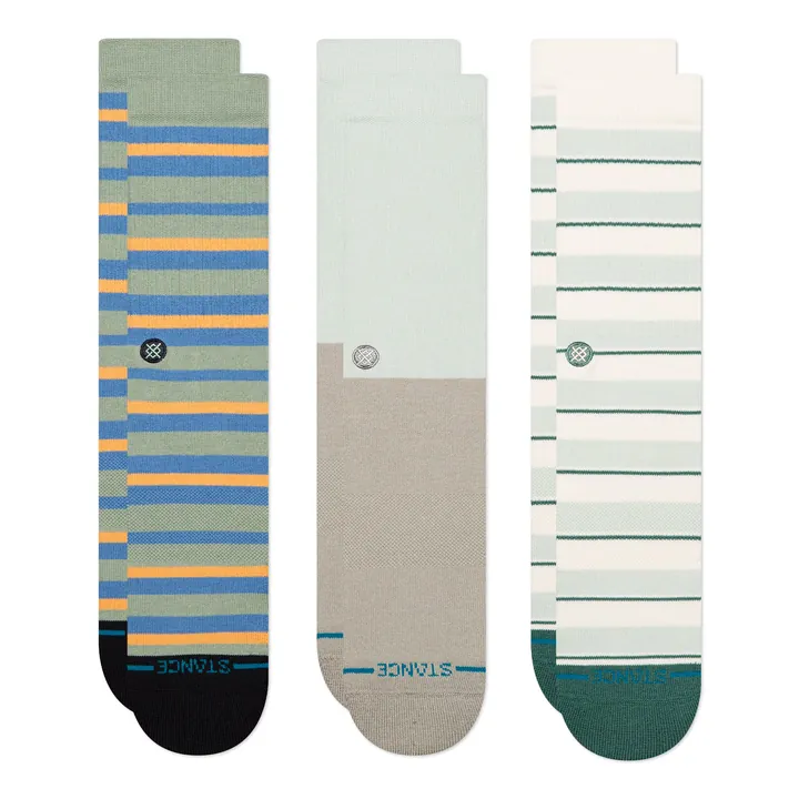 Stance Calcetines  beige claro / beige oscuro / azul real / verde pastel