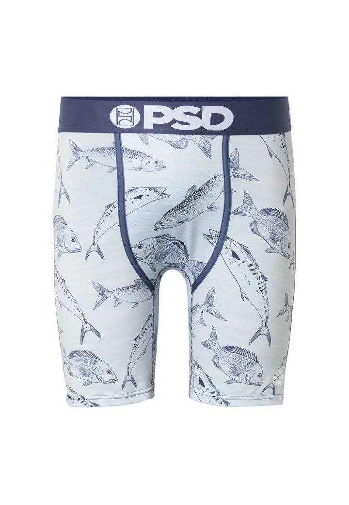 PSD Calzoncillo boxer 'Hooey Gulf'  azul claro / azul oscuro / blanco