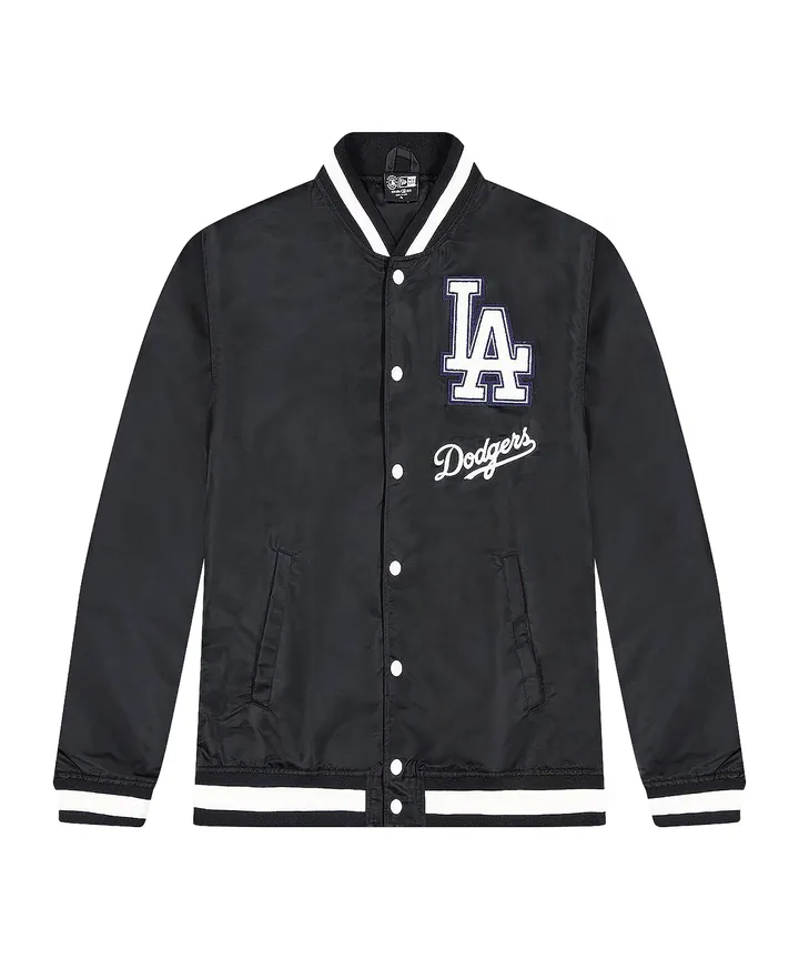 NEW ERA Chaqueta de entretiempo azul / negro / blanco