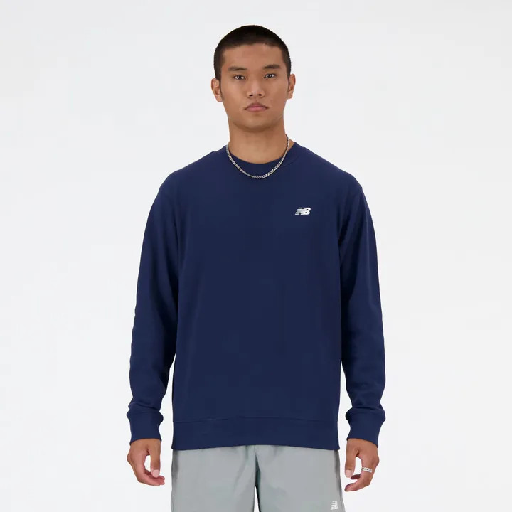 new balance Sudadera 'Essentials'  azul oscuro / blanco