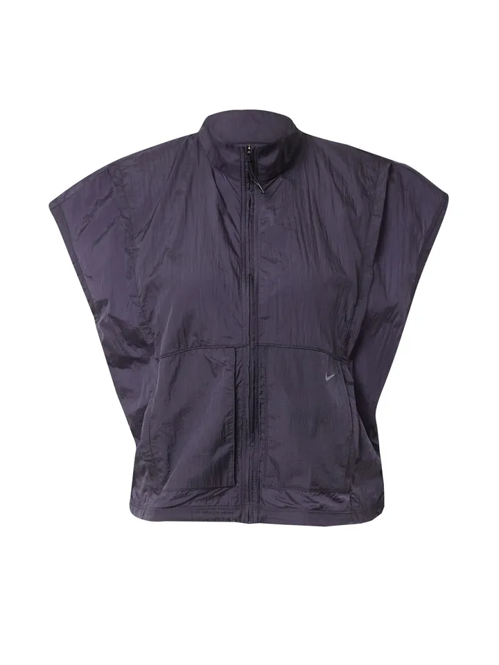 NIKE Chaqueta deportiva gris claro / negro