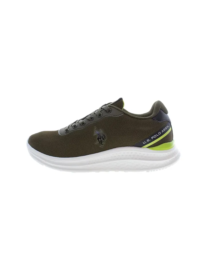 U.S. POLO ASSN. Zapatillas deportivas bajas 'Kaleb' lima / oliva / blanco