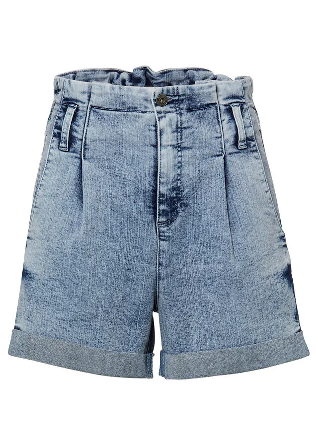 Pantalón corto vaquero paperbag