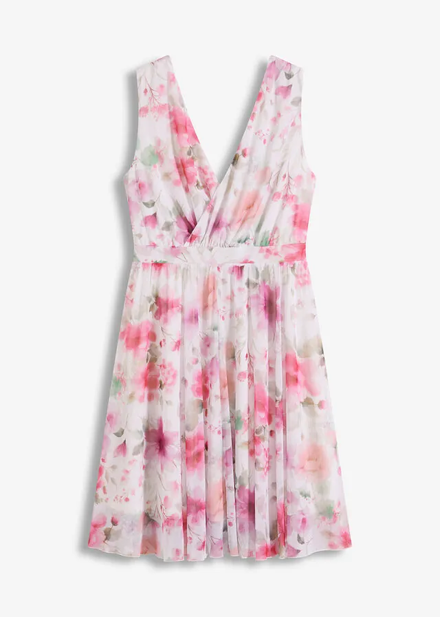 Vestido corto de malla
