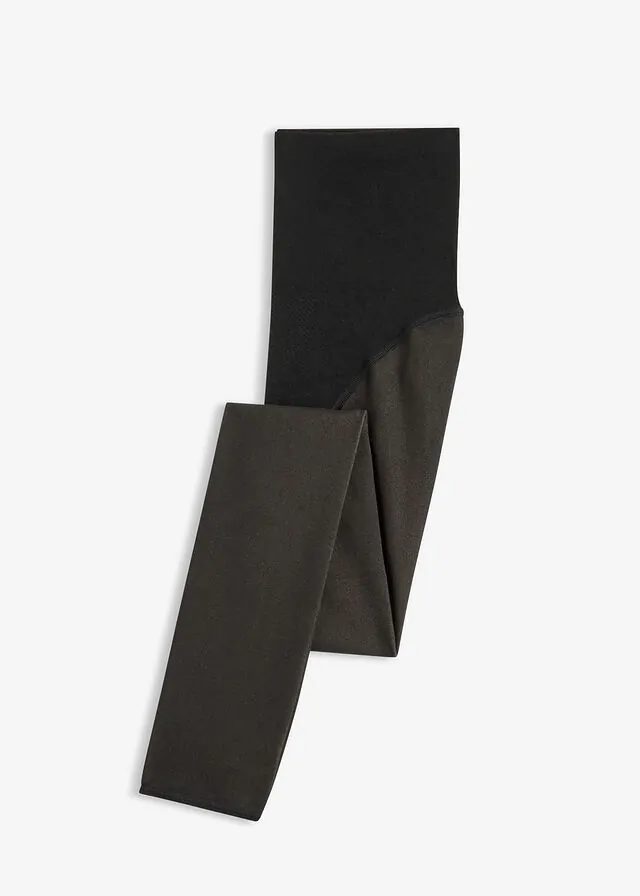 Leggings térmicos de 50 den con aspecto transparente, control de abdomen y efecto push-up